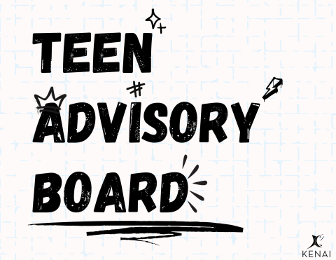 Text on neutral background reads Teen Advisory Board