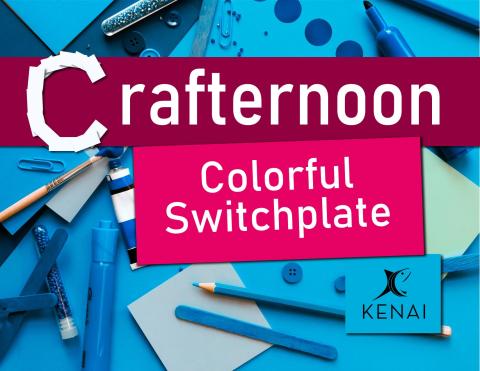 Crafternoon: Colorful Switchplate