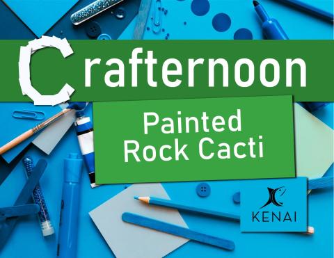 Crafternoon Painted Rock Cacti