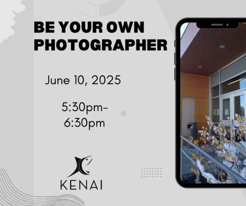Be Your Own Photographer with the date and time of the program.
