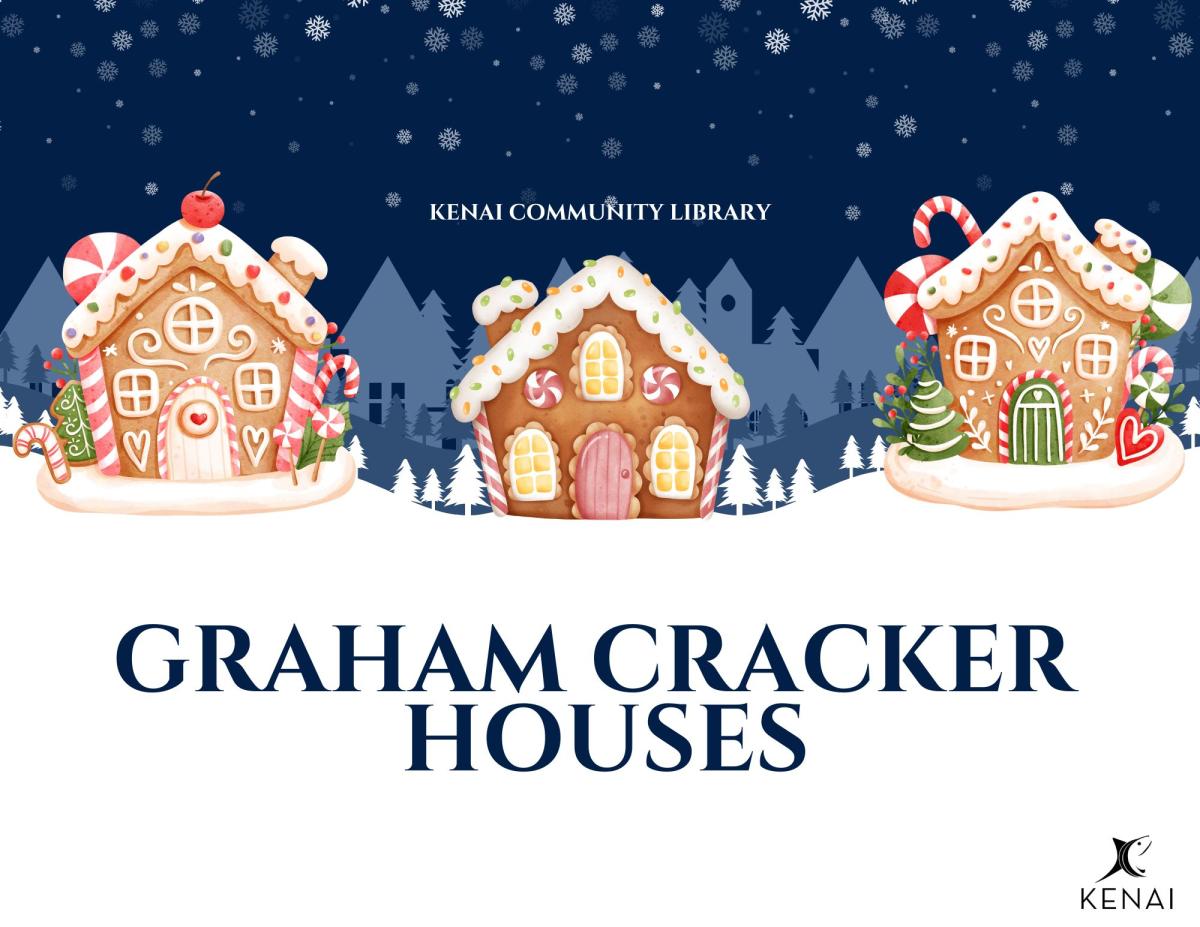 Black text on white background reads "Graham Cracker Houses"