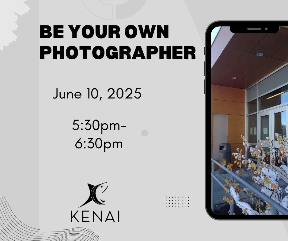 Be Your Own Photographer with the date and time of the program.
